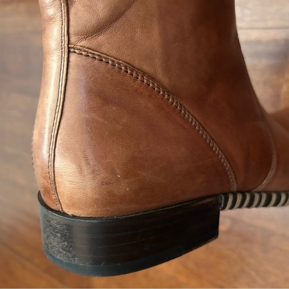 Kenneth Cole Brown Leather Men's Boots withSquared Toes, Size 9 - Picture 13 of 16